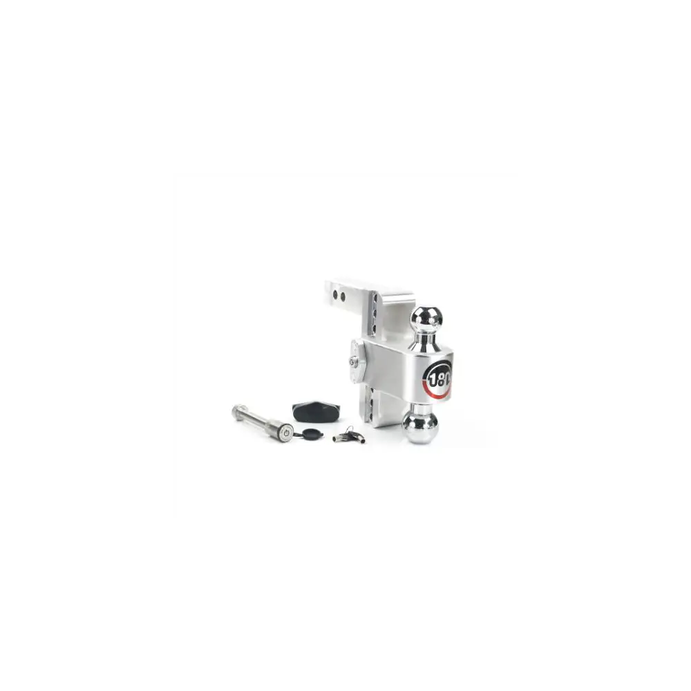 180 Degree Drop Hitch w/ Combo Ball & Pin - 6" Drop for 2" Shank- 12.5K Cap - WEICTB6-2-KA